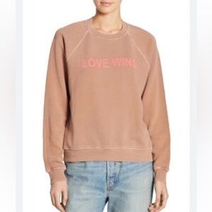 Elizabeth and James XS Love Wins crewneck VGUC